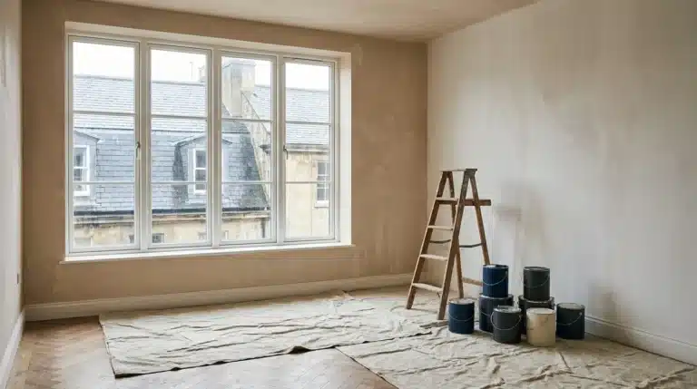Appartement ancien en rénovation avant mise en location, travaux et déficit foncier