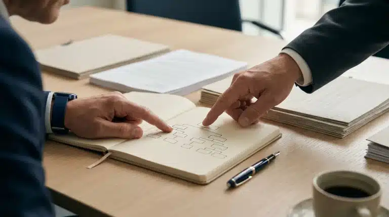 Dirigeant structurant son patrimoine professionnel autour d'une holding patrimoniale