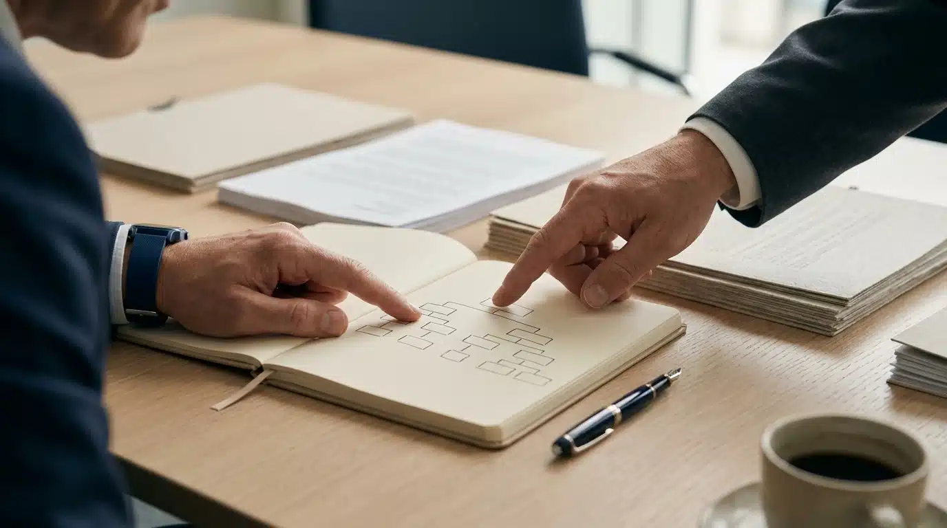 Dirigeant structurant son patrimoine professionnel autour d'une holding patrimoniale